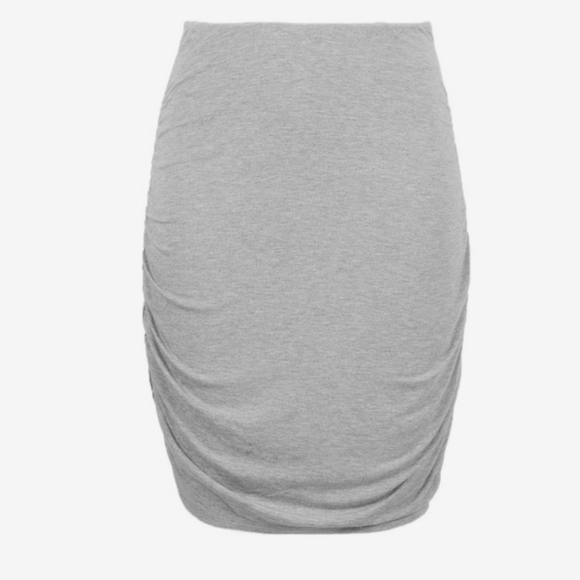 BNWT Summer & Sage Grey Ruched Side Skirt - Picture 1 of 1